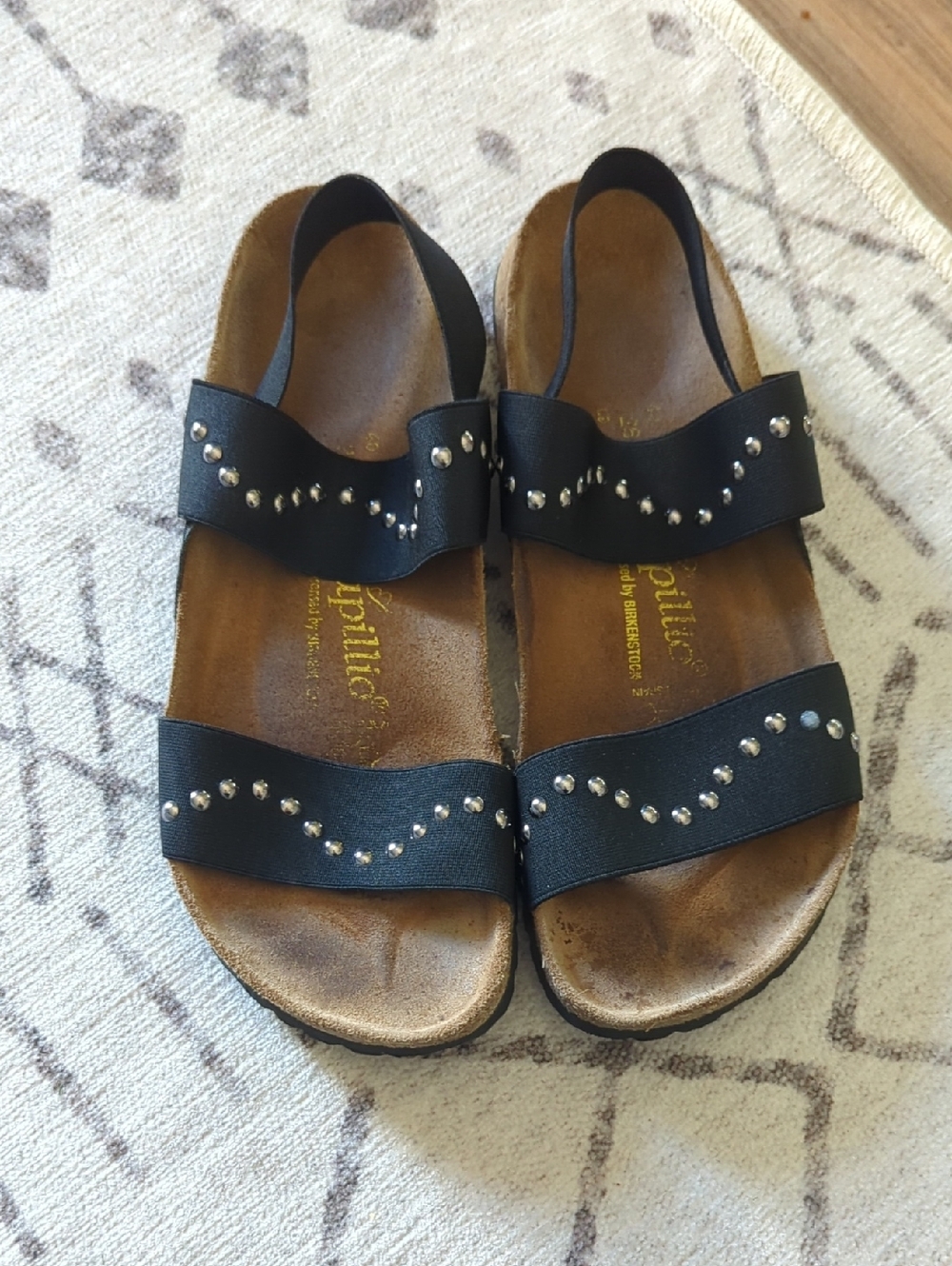 Papillio Black Studded Slingback Sandals Women's Size 9 - 89